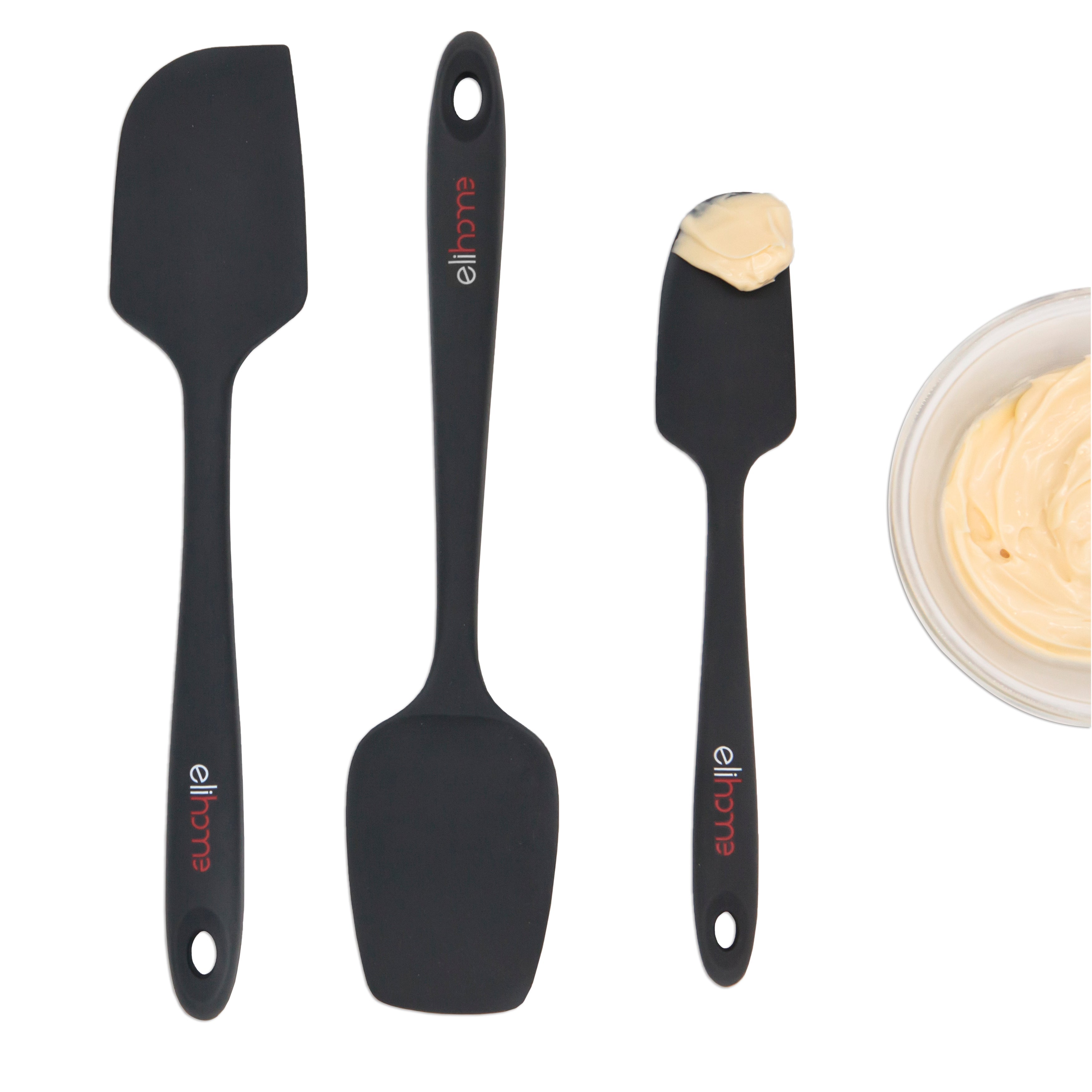 8 Piece Silicone Spatula Set - Teal Grey