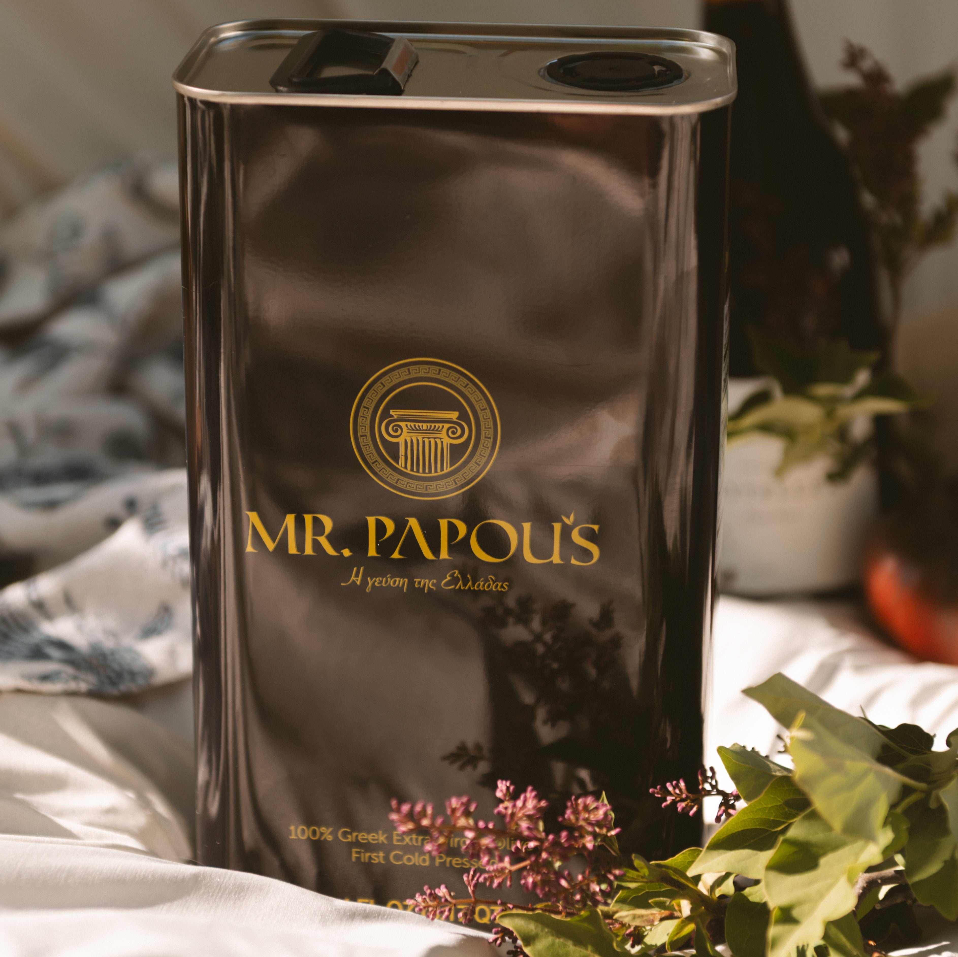 Mr. Papou's Authentic Extra Virgin Olive Oil Family Tin